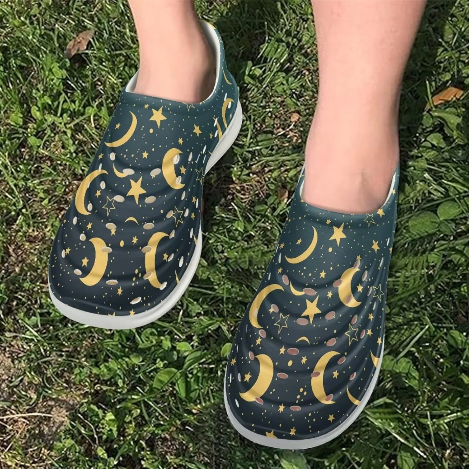 Galaxy Series Kids Slip On Sandals Cloud Slides Anti Slip Close Toe Water Shoes Comfort EVA Beach Pool Shoes