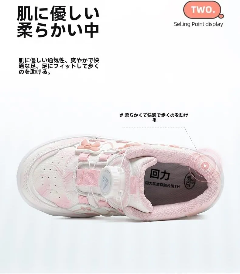 Geerta Cute Bow Shoes の Girls High Top Chunky Sneaker Pretty Pastel Y2K Aesthetic Lolita Platform Thick Sole Japanese Kawaii Retro Gothic Vintage White Doll Shoes for Kids Women