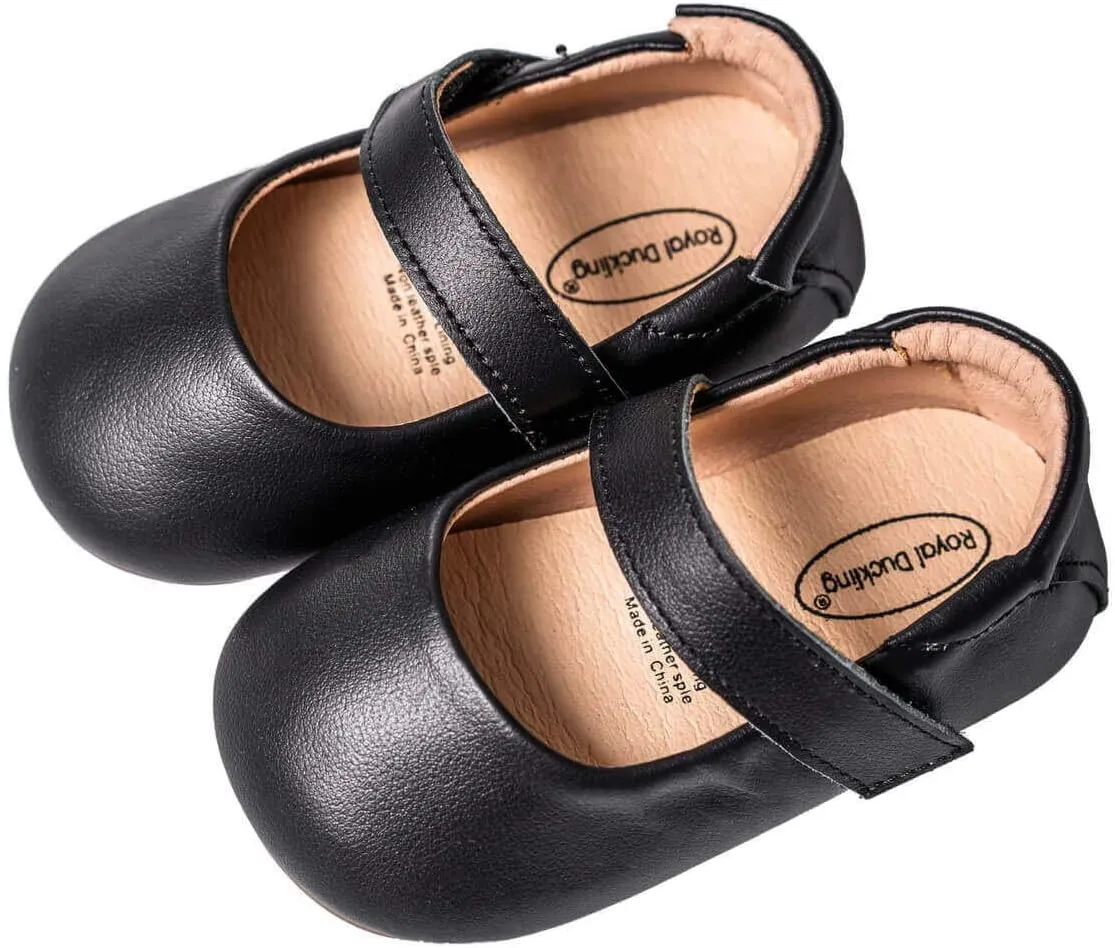 Genuine Leather Baby Shoes for Girls Boys Infant Toddler Mary Jane Walking Shoes Prewalker Princess Wedding Dress Shoes Ballet Flats
