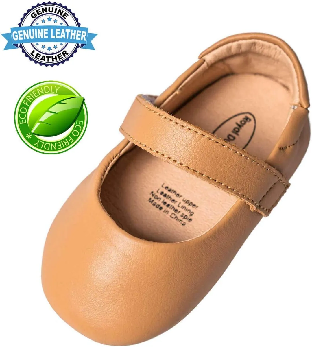 Genuine Leather Baby Shoes for Girls Boys Infant Toddler Mary Jane Walking Shoes Prewalker Princess Wedding Dress Shoes Ballet Flats
