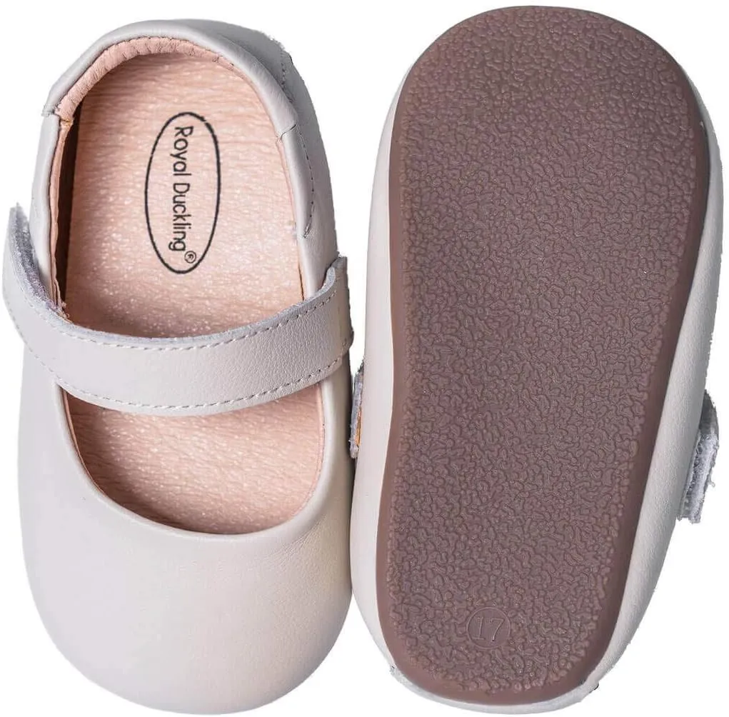 Genuine Leather Baby Shoes for Girls Boys Infant Toddler Mary Jane Walking Shoes Prewalker Princess Wedding Dress Shoes Ballet Flats