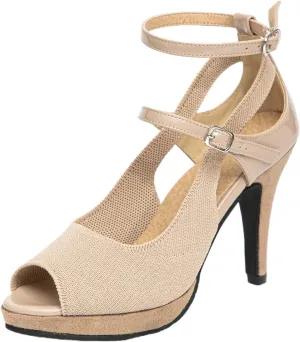 getmorebeauty Women's High Heels Shoes Ankle Straps Dress Heeled Sandals