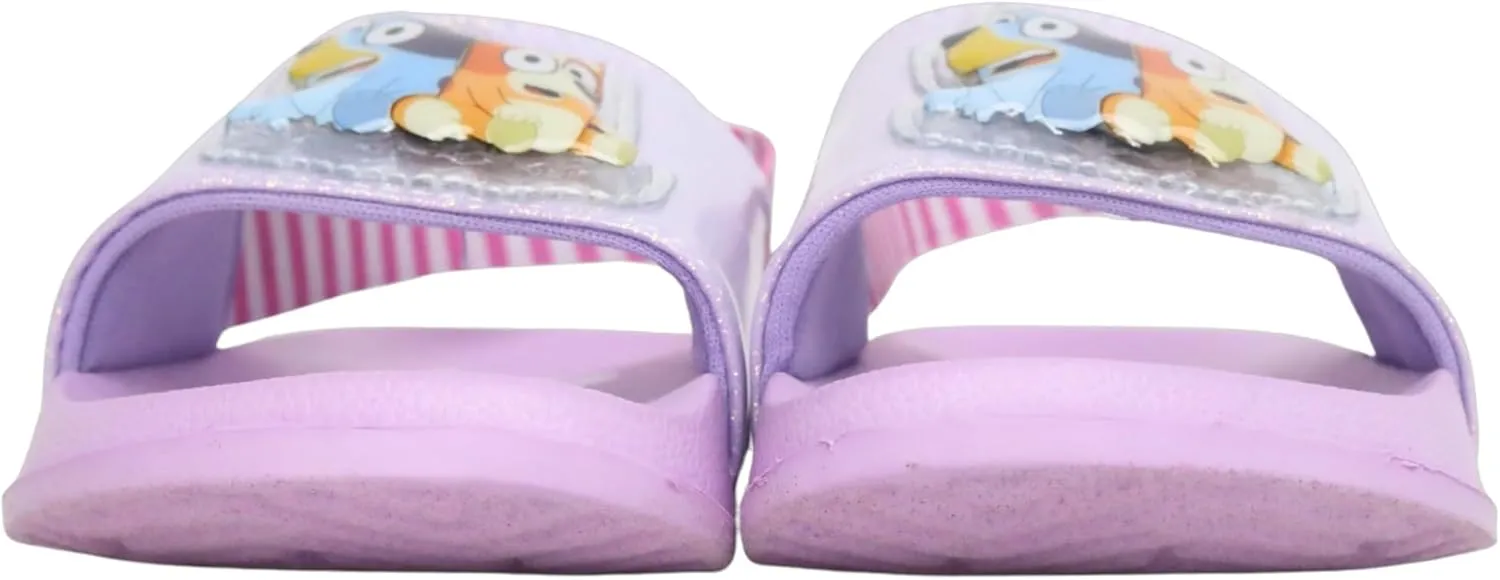 Girls Bluey Light Up Sandal Slides Sizes 5-10