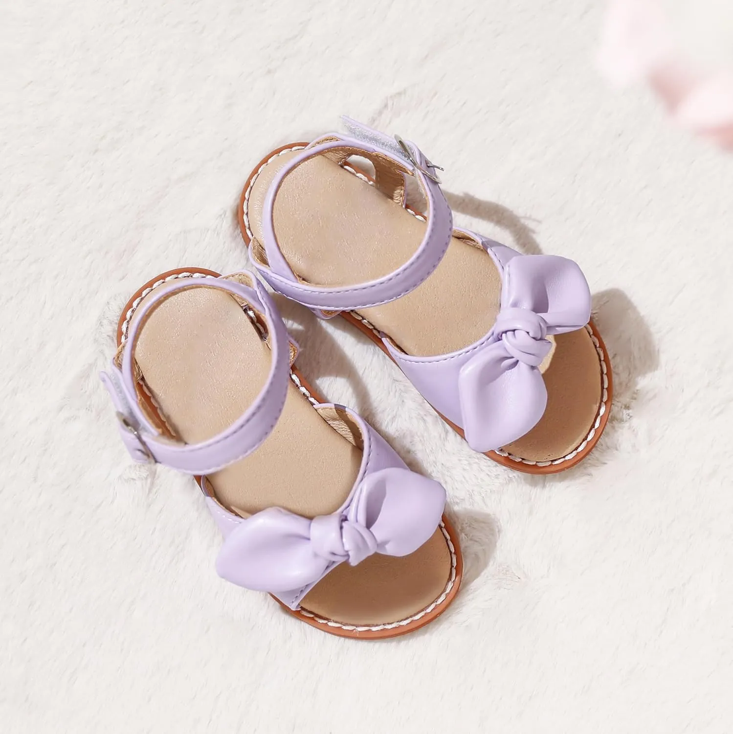 Girls Sandals 3-12 Years | Dressy & Play Shoes | Leather-Like for Outdoor School