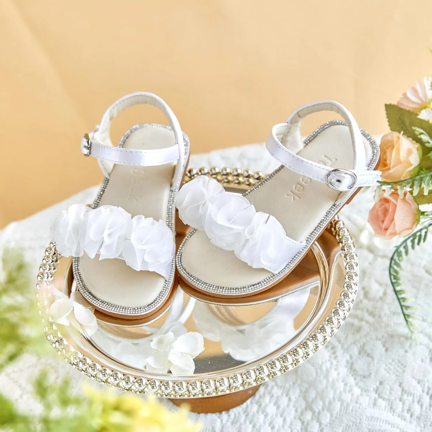 Girls Sandals 3-12 Years | Dressy & Play Shoes | Leather-Like for Outdoor School