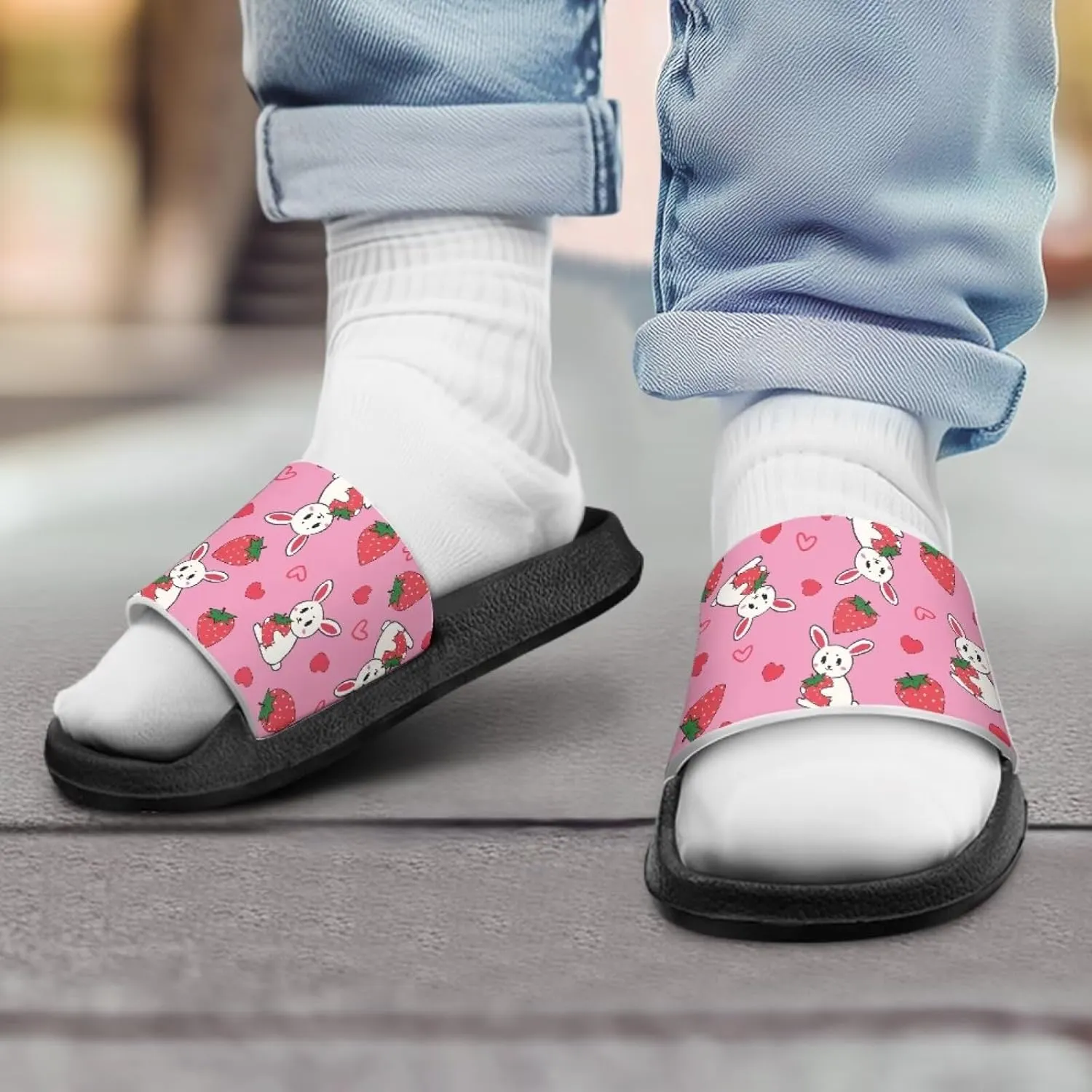 Girls Slides Kids Summer House Shoes for Boys Beach Pool Sporty Slides Shower Non Slip Swimming Gifts