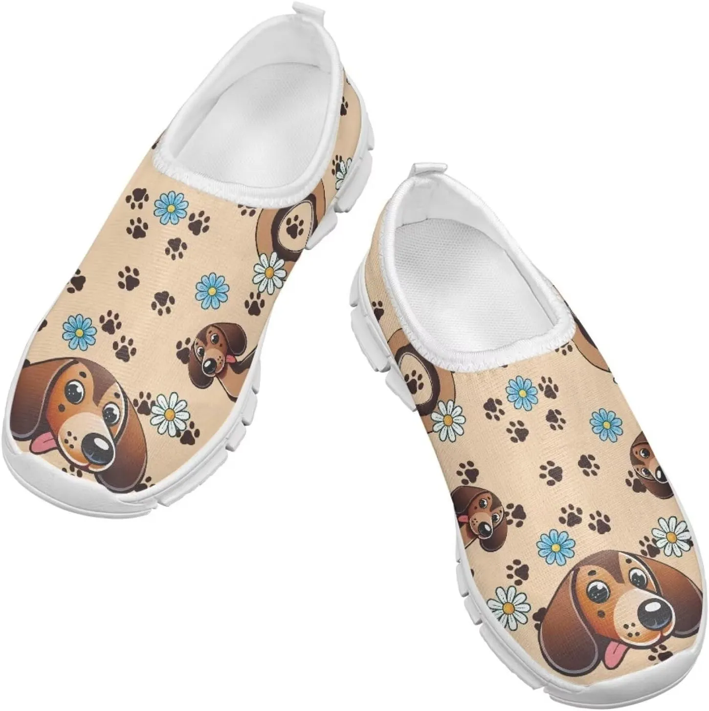 Girls'Running Shoes,Boys'Slip On Flats Lightweight Sports Shoes,Comfortable Elastic Shoes for Playing Walking
