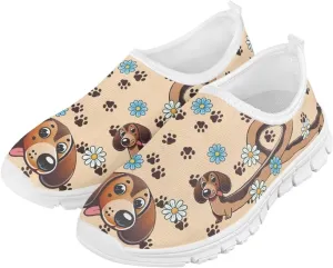 Girls'Running Shoes,Boys'Slip On Flats Lightweight Sports Shoes,Comfortable Elastic Shoes for Playing Walking