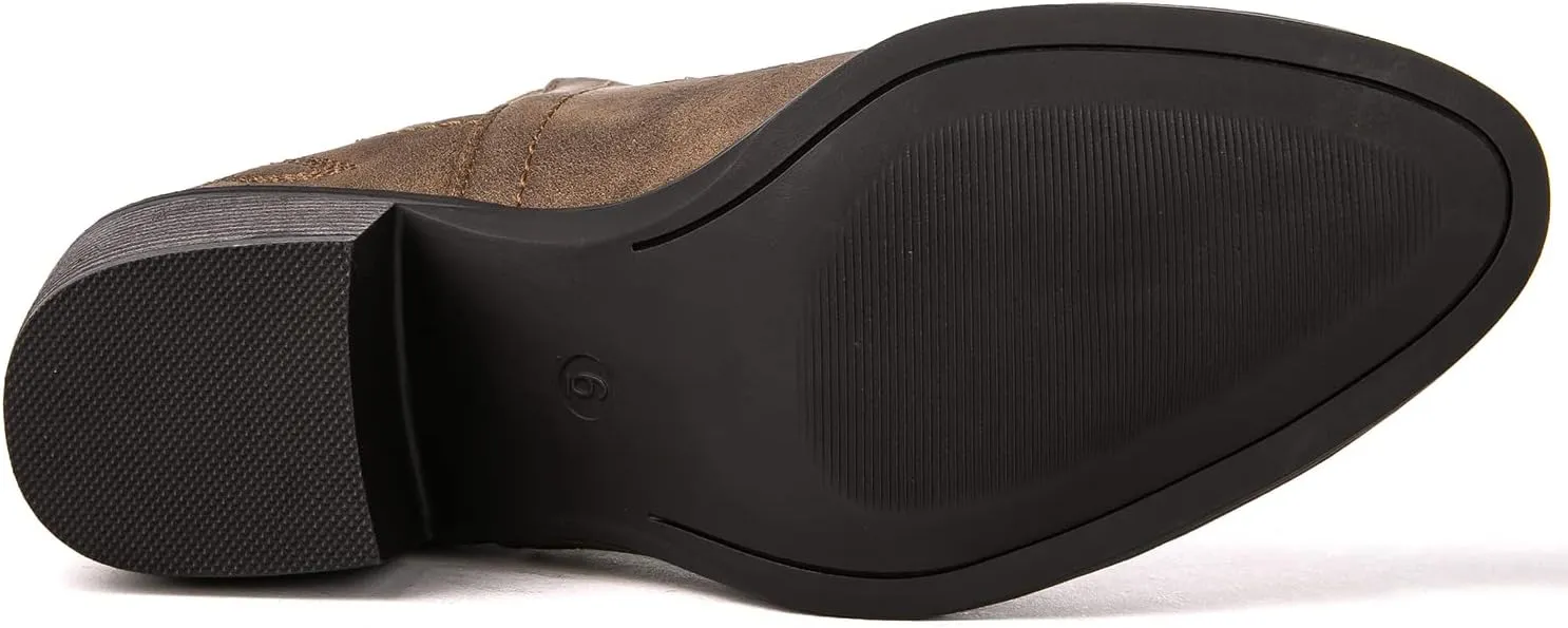 GLOBALWIN Women's Pull On Ankle Boots The Western Cowboy Cowgirl Boots