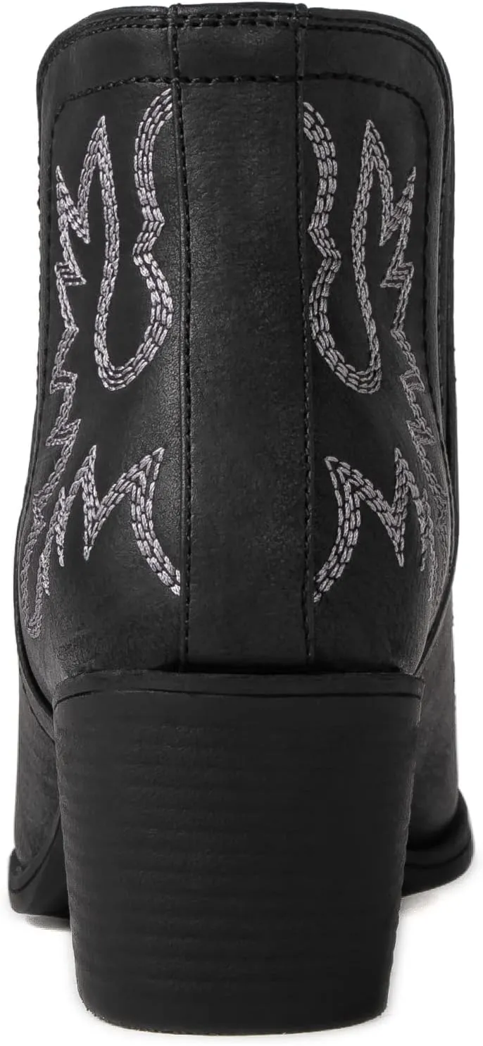 GLOBALWIN Women's Pull On Ankle Boots The Western Cowboy Cowgirl Boots
