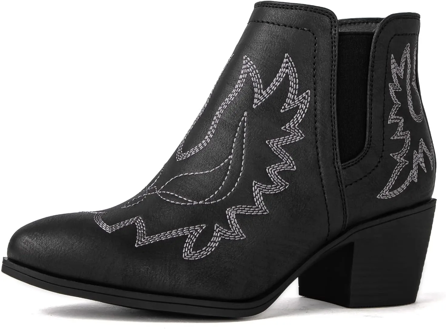 GLOBALWIN Women's Pull On Ankle Boots The Western Cowboy Cowgirl Boots