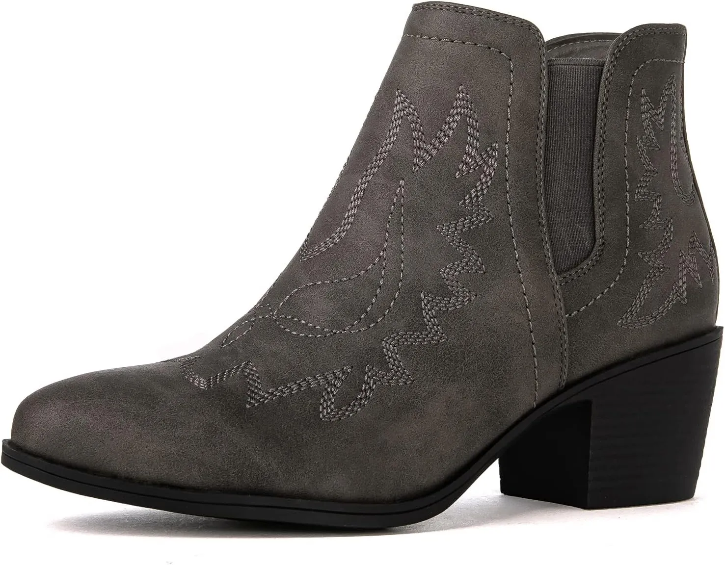 GLOBALWIN Women's Pull On Ankle Boots The Western Cowboy Cowgirl Boots
