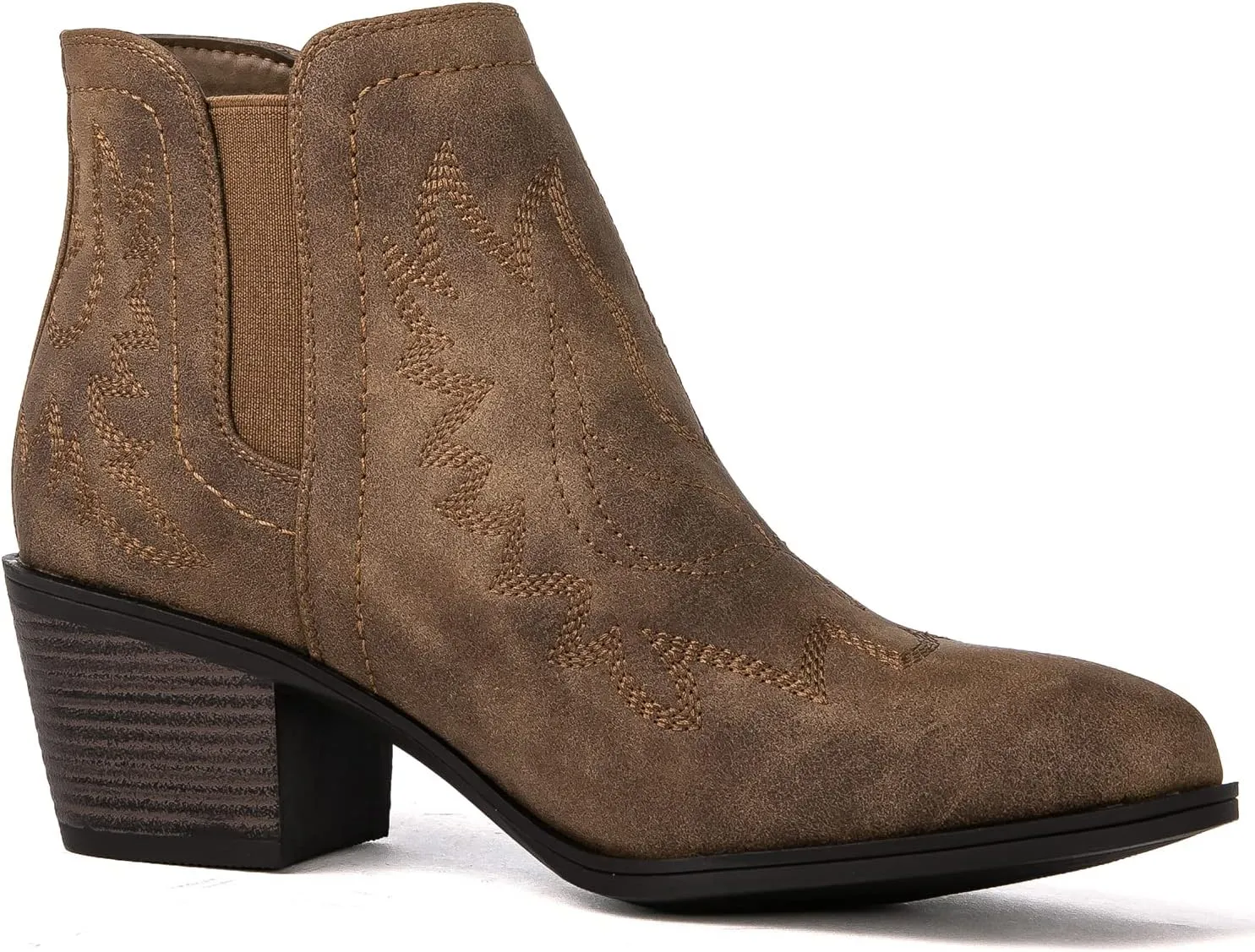 GLOBALWIN Women's Pull On Ankle Boots The Western Cowboy Cowgirl Boots