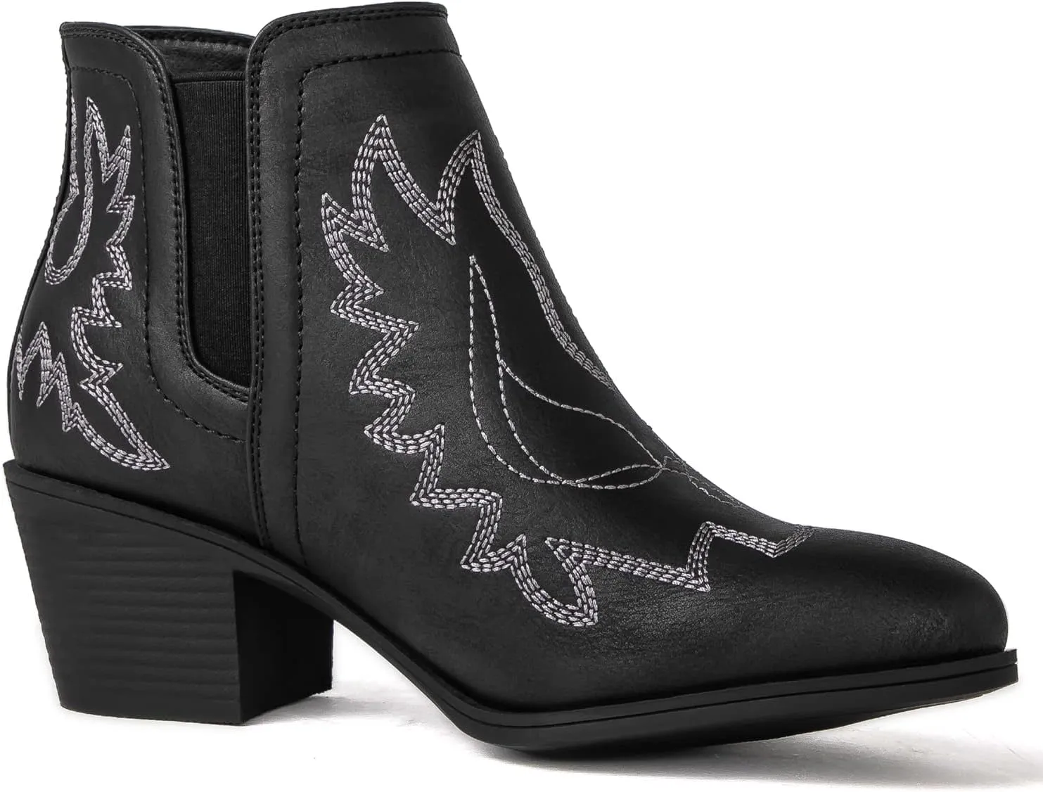GLOBALWIN Women's Pull On Ankle Boots The Western Cowboy Cowgirl Boots