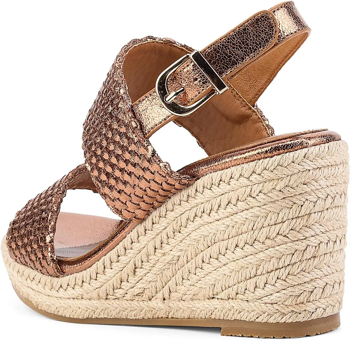 GOSERCE Wedge Sandals for Women Espadrille Platform Sandals Comfortable Lace Up Peep Open Toe for Walking Beach Casual Dressy Summer Shoes