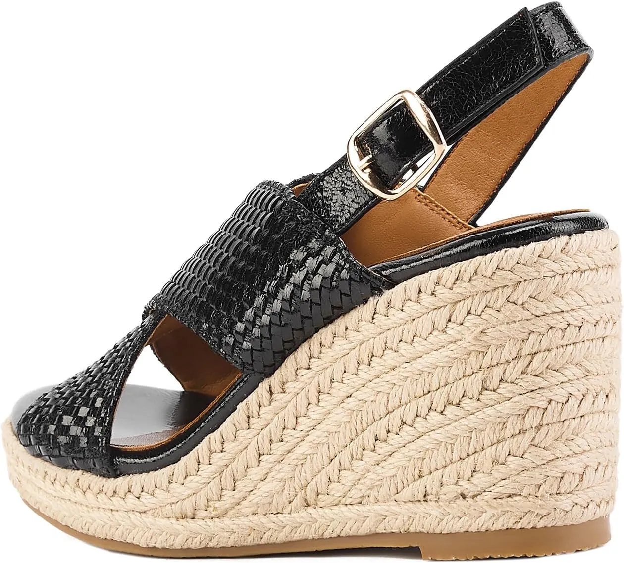 GOSERCE Wedge Sandals for Women Espadrille Platform Sandals Comfortable Lace Up Peep Open Toe for Walking Beach Casual Dressy Summer Shoes