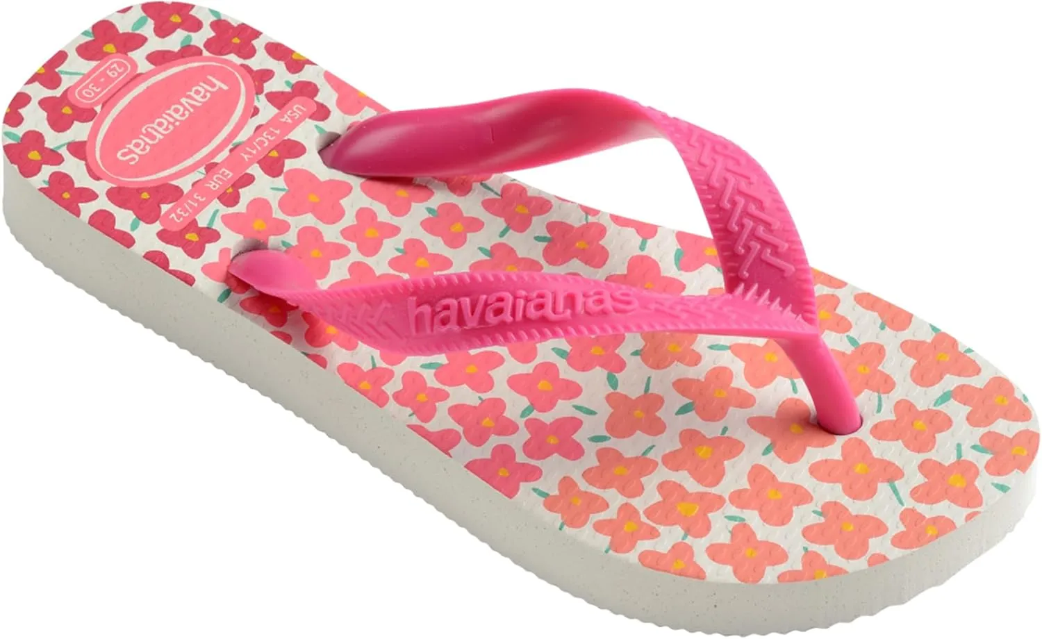 Havaianas Kids Flores - Kids' Summer Sandals for Girls, 13-1 Little Kid