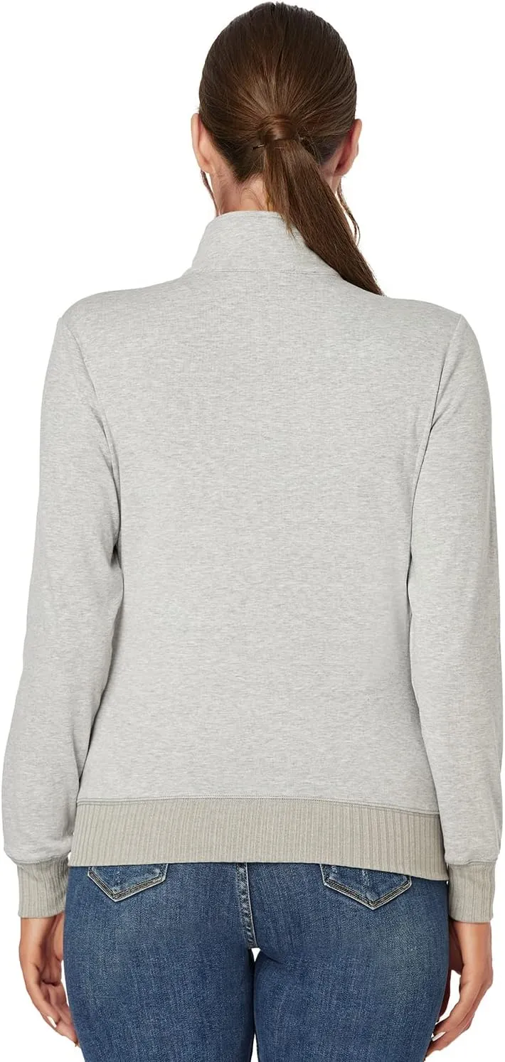 J.Corrine Women's Zip up Sweatshirts Jacket Stand Collar Long Sleeve Running Track Jacket with Pockets