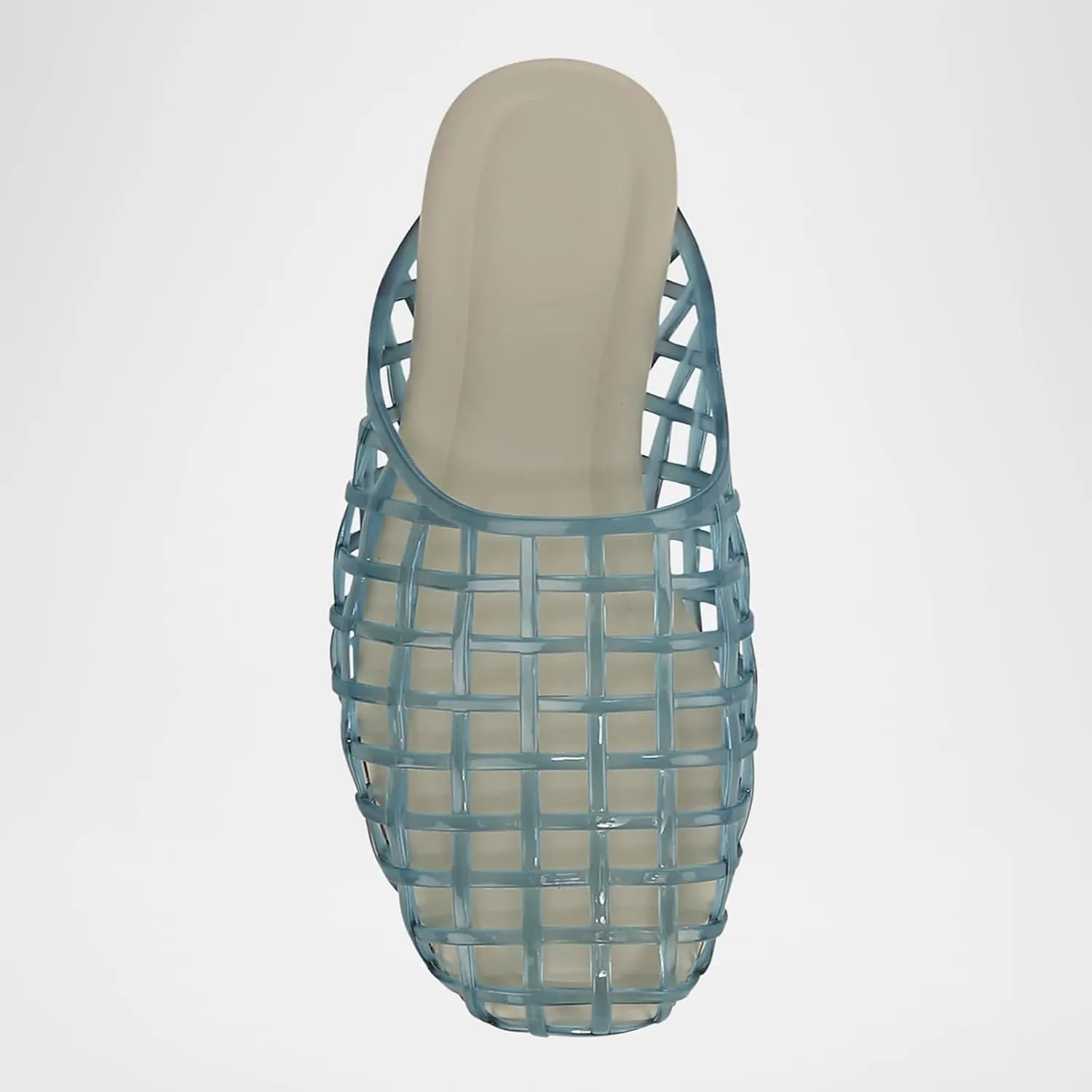 Jelly Shoes for Women Slip on Jelly Mesh Slides Comfortable Closed Toe Jelly Flats Sandals Jelly Summer Beach Slippers