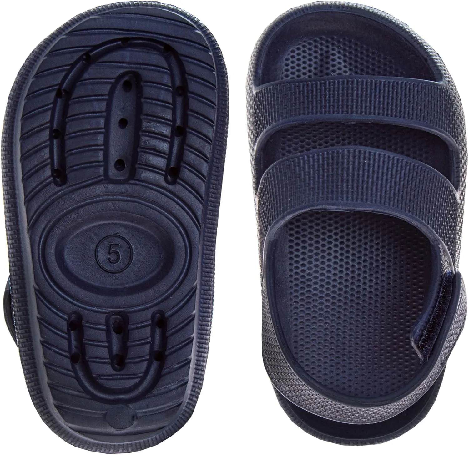 Josmo Kids Open Toe Strap Sandals - Lightweight Boys Girls Summer Shoes Size 5-10 Toddler