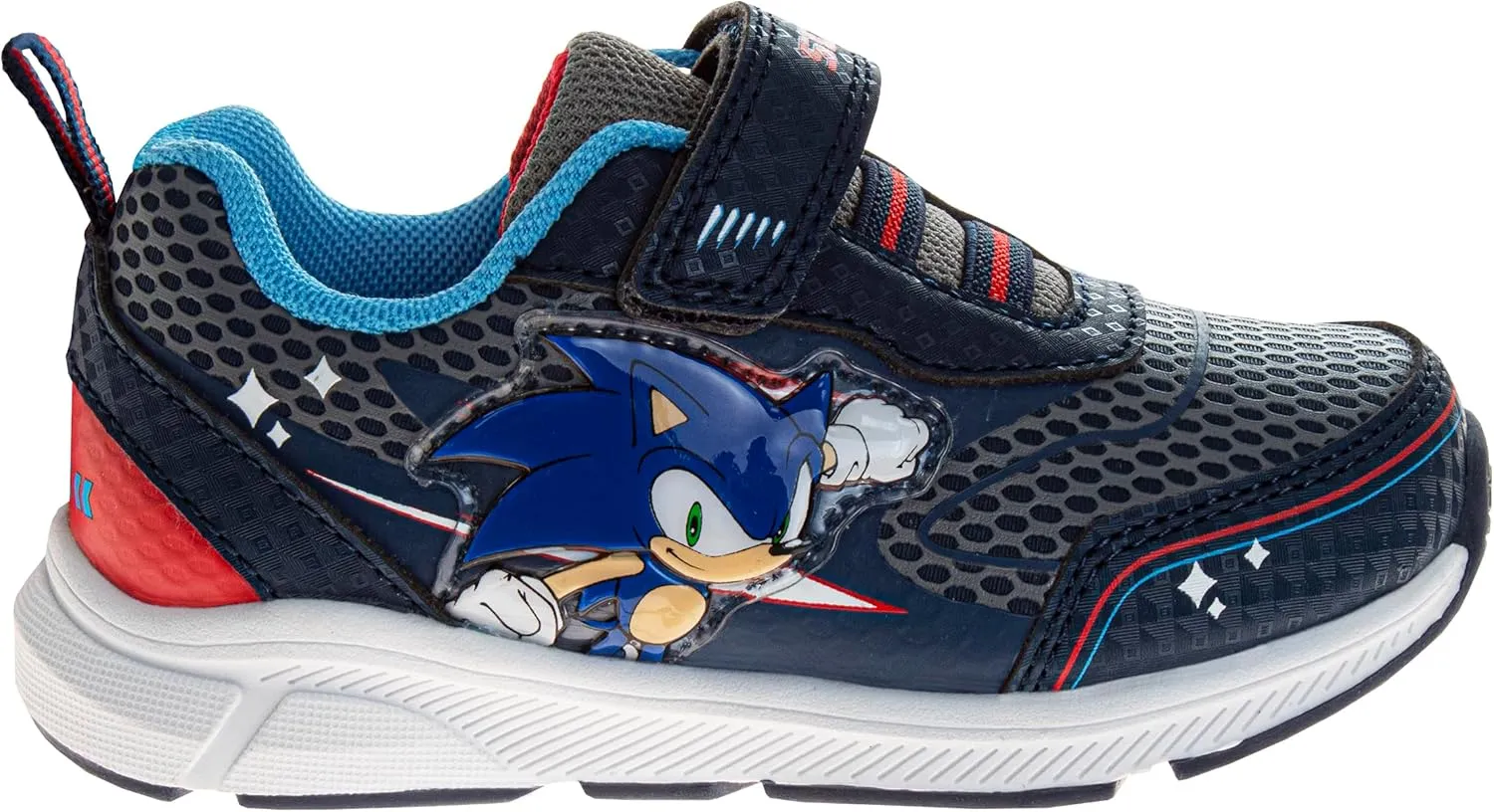 Josmo Kids Sonic the Hedgehog Sneakers LED Light Up Shoe (Toddler/Little Kid)