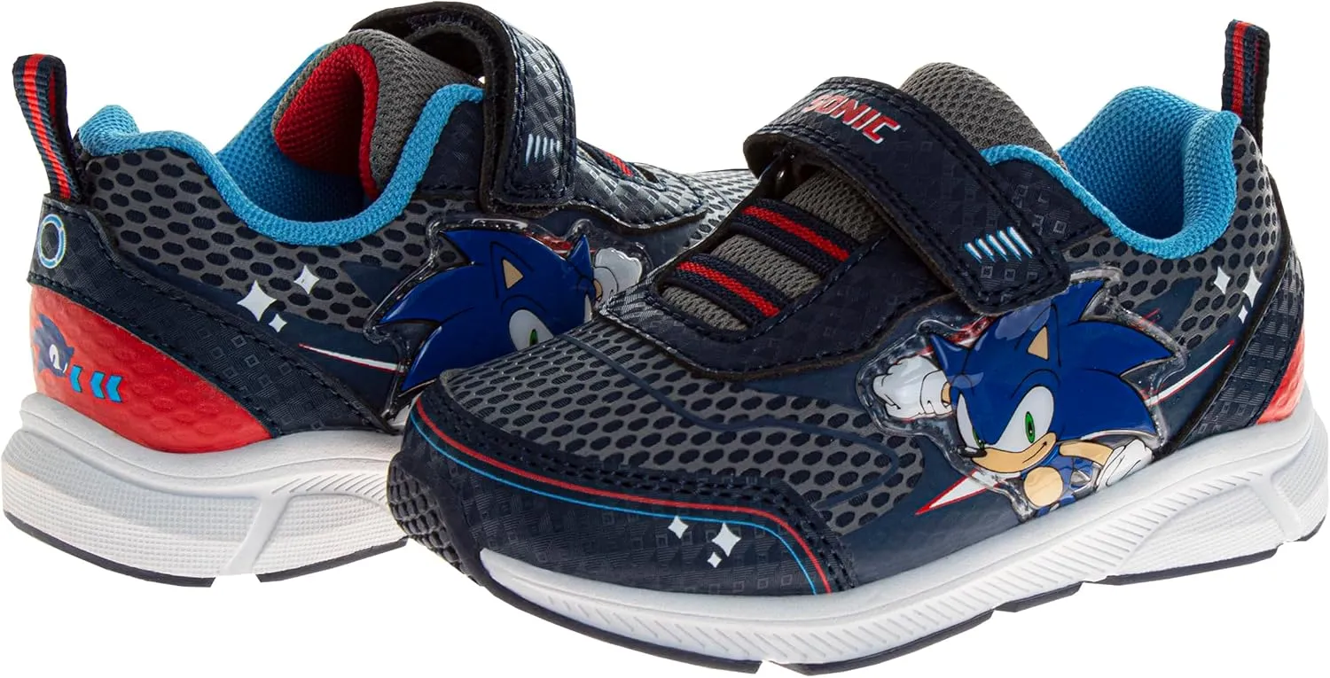 Josmo Kids Sonic the Hedgehog Sneakers LED Light Up Shoe (Toddler/Little Kid)