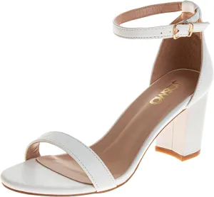 Josmo Women’s Platform Heels Open Toe Chunky Heels Comfy Block Heeled Sandals - Strappy 3.5 Inch Heels Comfy Dress High Heels