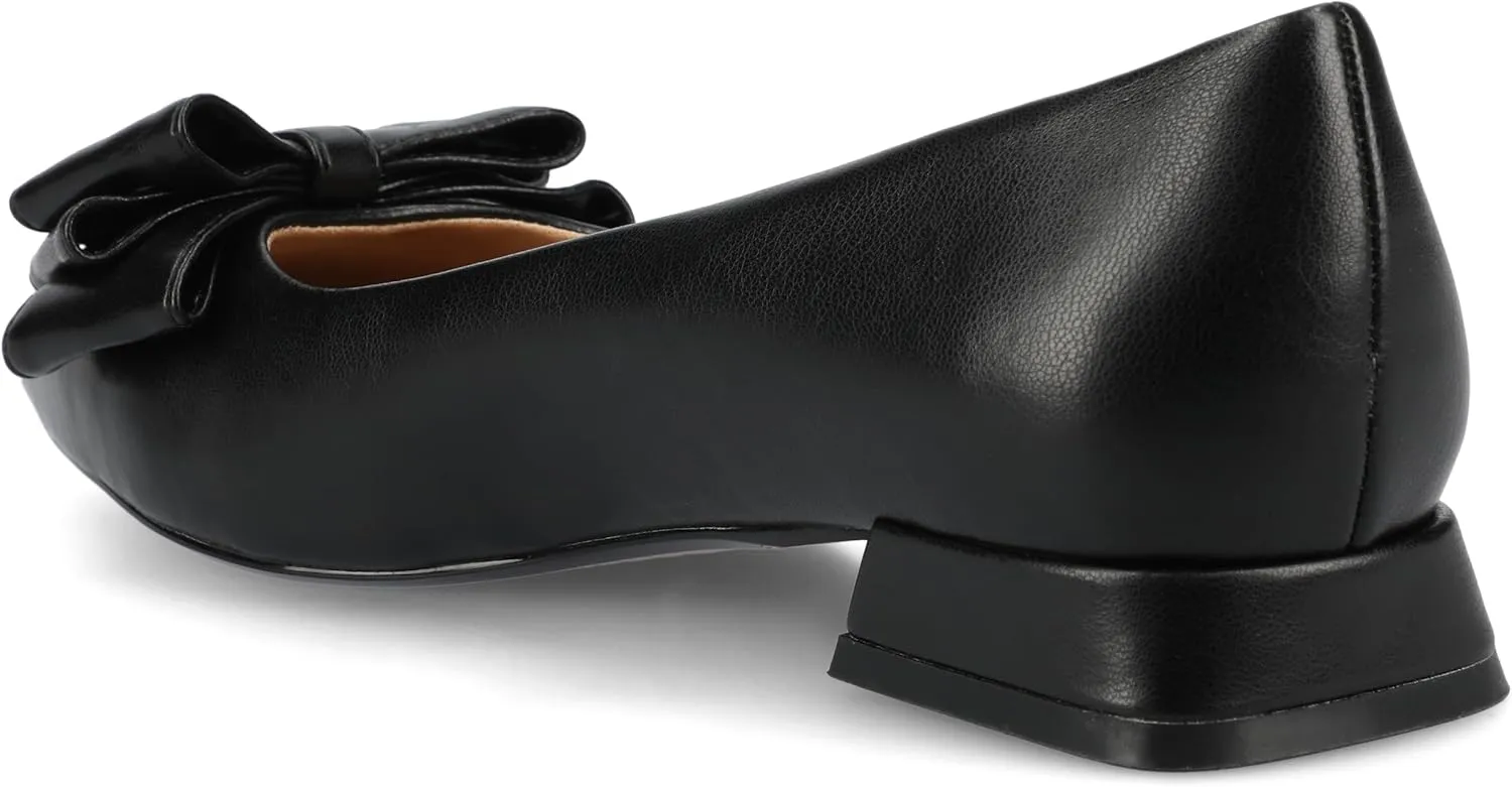 Journee Collection Womens Ophelia Bow Flat Shoes