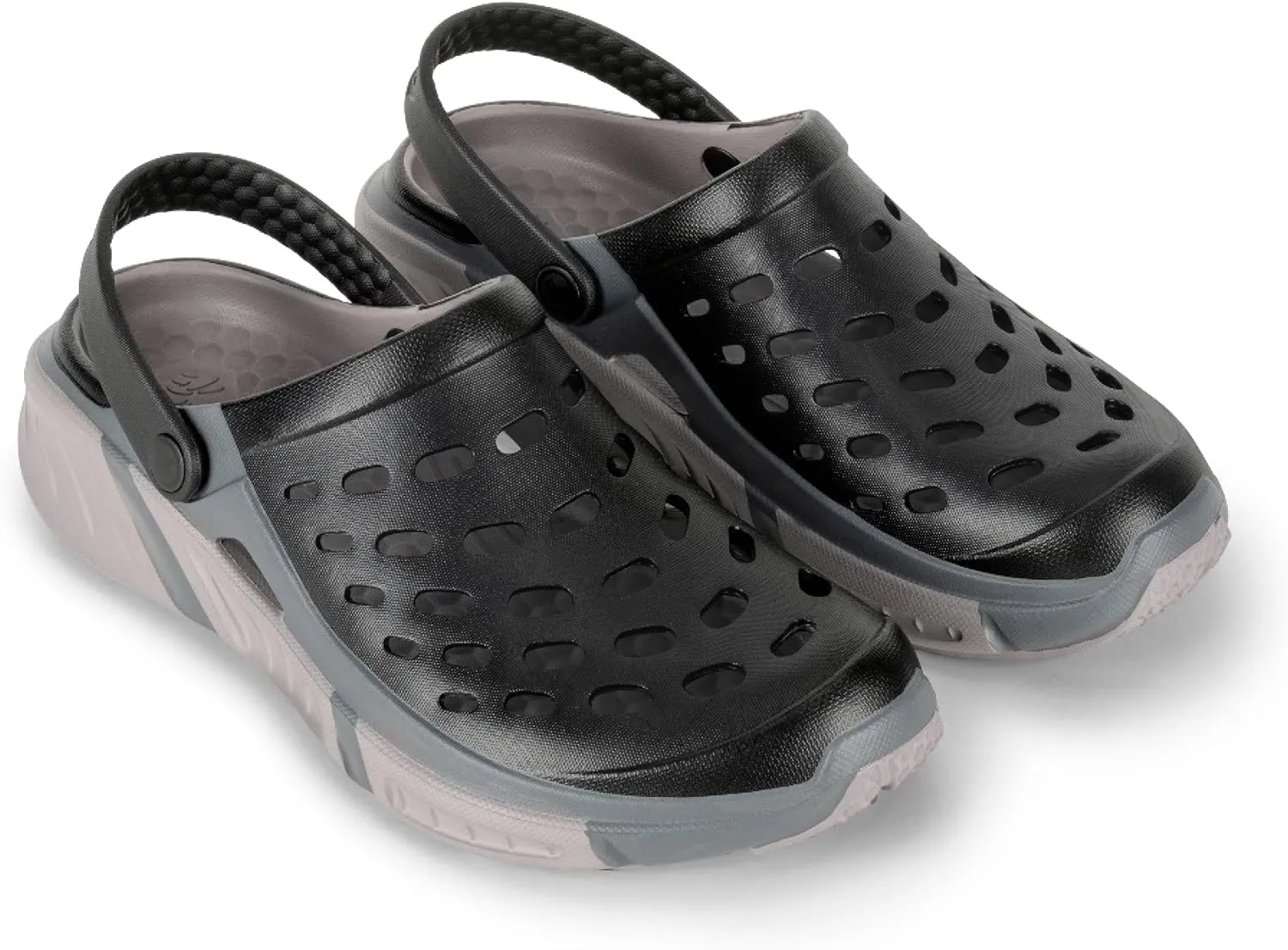 Joybees Men's Trekking Clog - Rubber Garden Clogs for Men, Outdoor Sport Sandals, Foam Water & Sand Shoes with Arch Support for Work, Waterproof