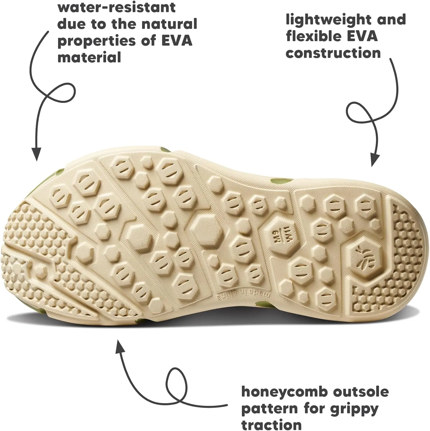 Joybees Men's Trekking Clog - Rubber Garden Clogs for Men, Outdoor Sport Sandals, Foam Water & Sand Shoes with Arch Support for Work, Waterproof