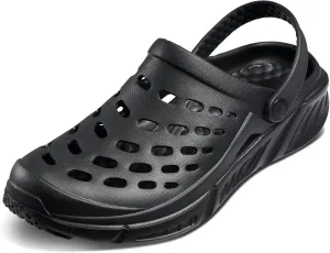 Joybees Men's Trekking Clog - Rubber Garden Clogs for Men, Outdoor Sport Sandals, Foam Water & Sand Shoes with Arch Support for Work, Waterproof