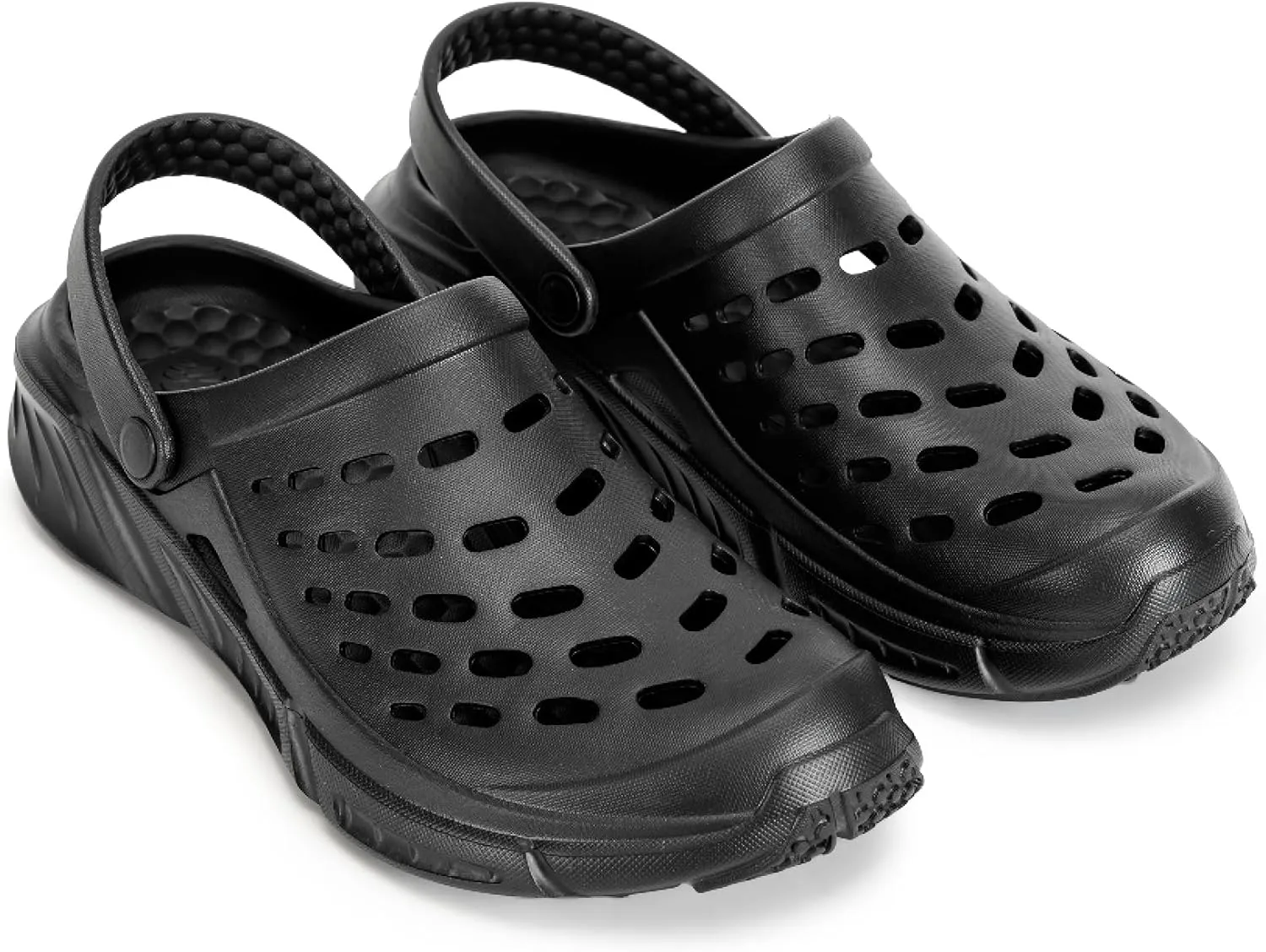 Joybees Men's Trekking Clog - Rubber Garden Clogs for Men, Outdoor Sport Sandals, Foam Water & Sand Shoes with Arch Support for Work, Waterproof