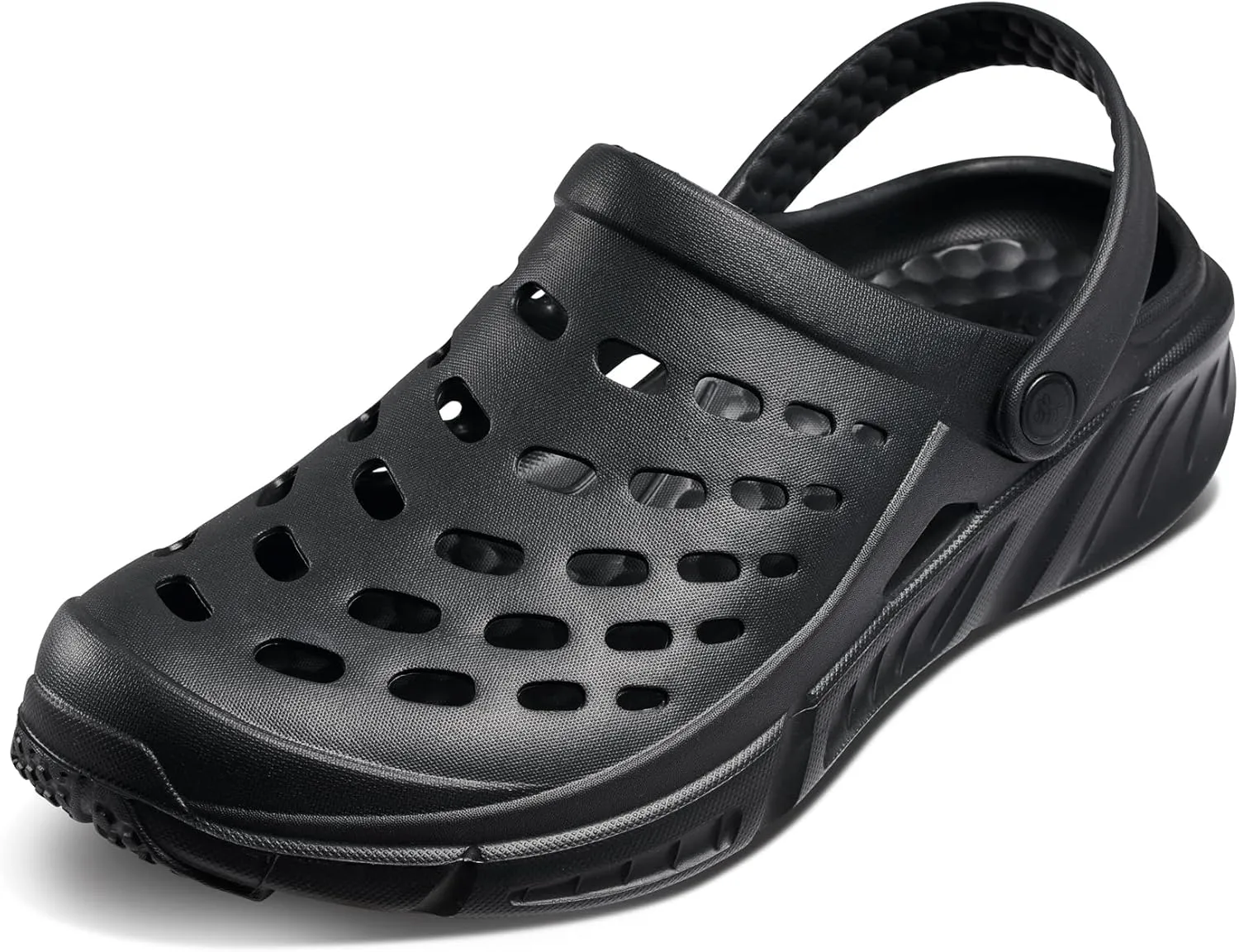 Joybees Men's Trekking Clog - Rubber Garden Clogs for Men, Outdoor Sport Sandals, Foam Water & Sand Shoes with Arch Support for Work, Waterproof
