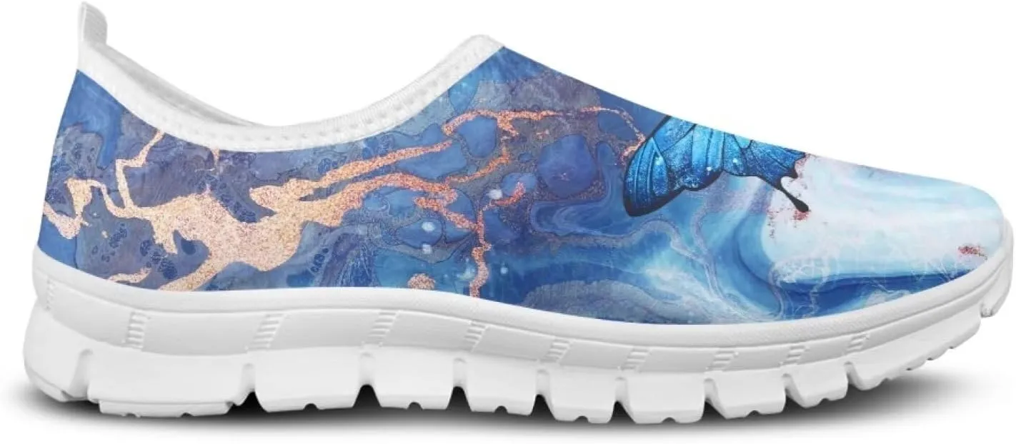 JoyLamoria Sport Shoes Walking Sneakers with Owl Art Design Fashion Women Sneakers Outdoor Art Travel Shoes
