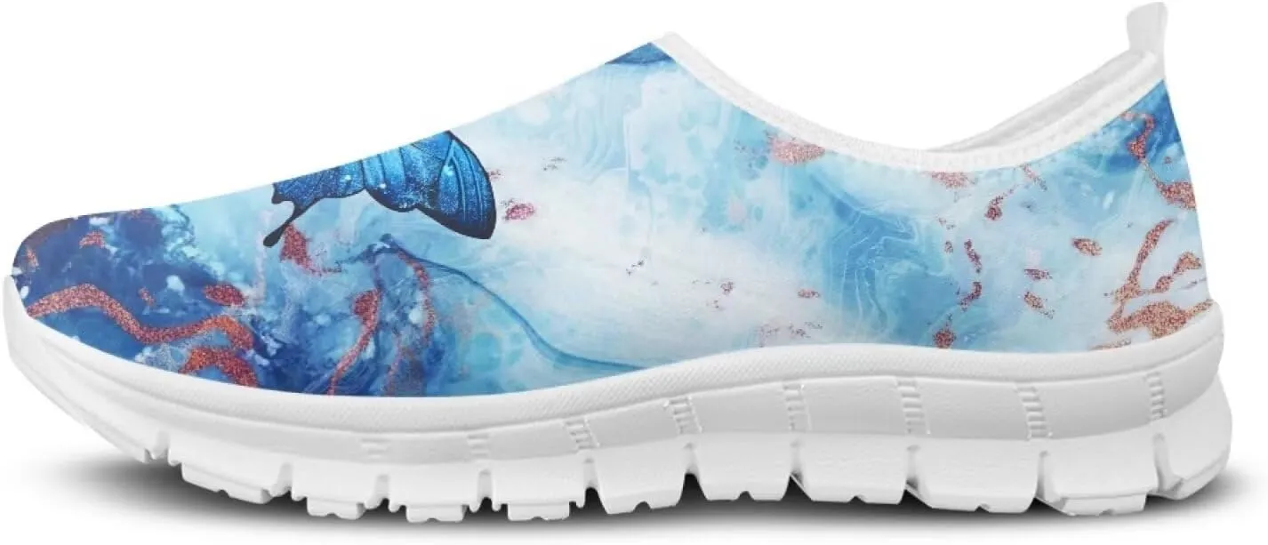 JoyLamoria Sport Shoes Walking Sneakers with Owl Art Design Fashion Women Sneakers Outdoor Art Travel Shoes