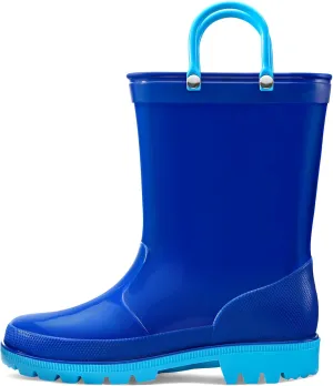 K KomForme Kids Girls & Boys Rain Boots with Easy-on Handles Waterproof Outdoors