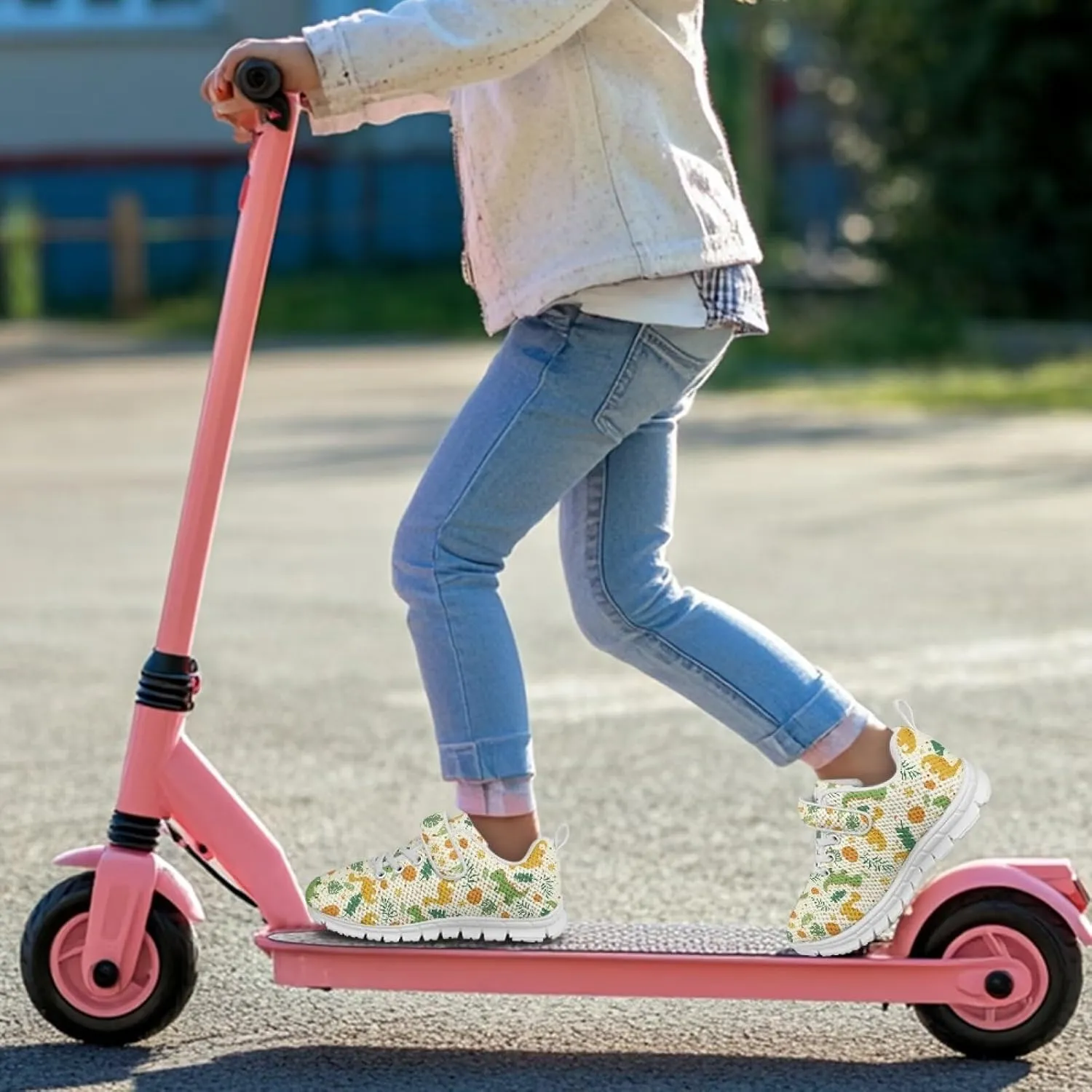 Kid Girls Boys School Loafers Shoes with One Strap Non-Slip Bungee Running Shoes Casual Sneakers Cushion Sneaker