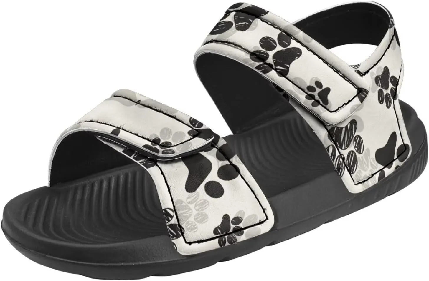 Kids Adjustable Buckle Sandals Outdoor Athletic Water Shoes for Toddler Little Kid Summer Camp Non-Slip Flat Sandal