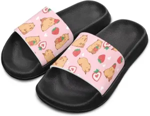 Kids Boys Girls Slides Sandals Comfort Non-Slip Beach Pool Shower Shoes Indoor Outdoor (Little Kid/Big Kid)