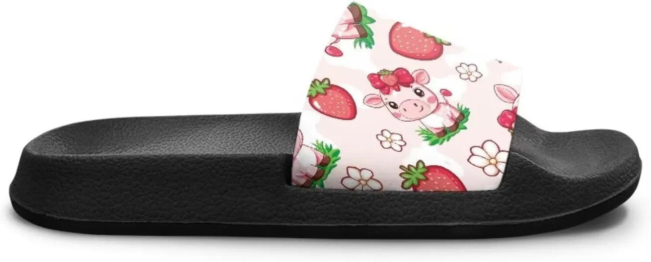Kids Boys Girls Slides Sandals Comfort Non-Slip Beach Pool Shower Shoes Indoor Outdoor (Little Kid/Big Kid)