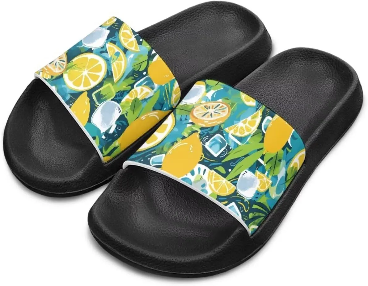 Kids Boys Girls Slides Sandals Comfort Non-Slip Beach Pool Shower Shoes Indoor Outdoor (Little Kid/Big Kid)