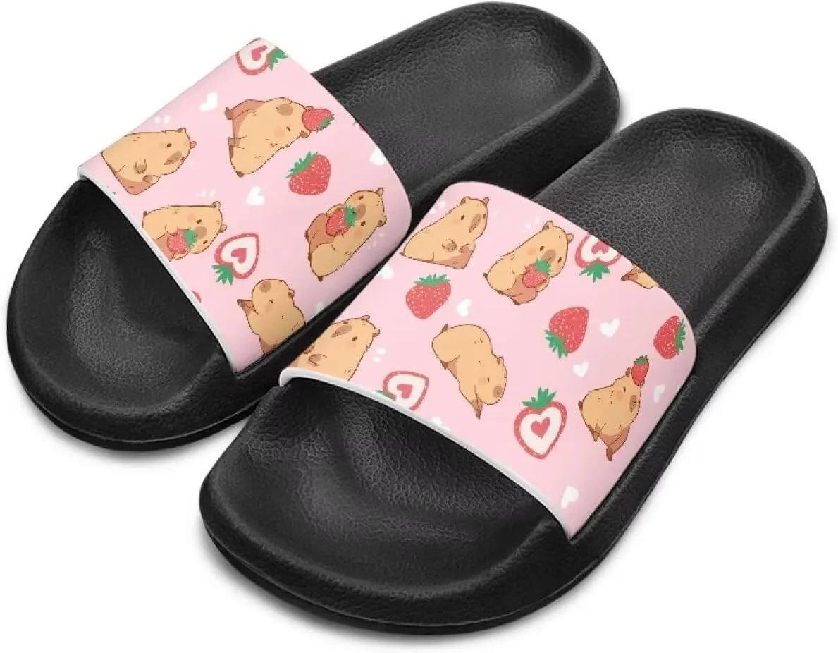 Kids Boys Girls Slides Sandals Comfort Non-Slip Beach Pool Shower Shoes Indoor Outdoor (Little Kid/Big Kid)