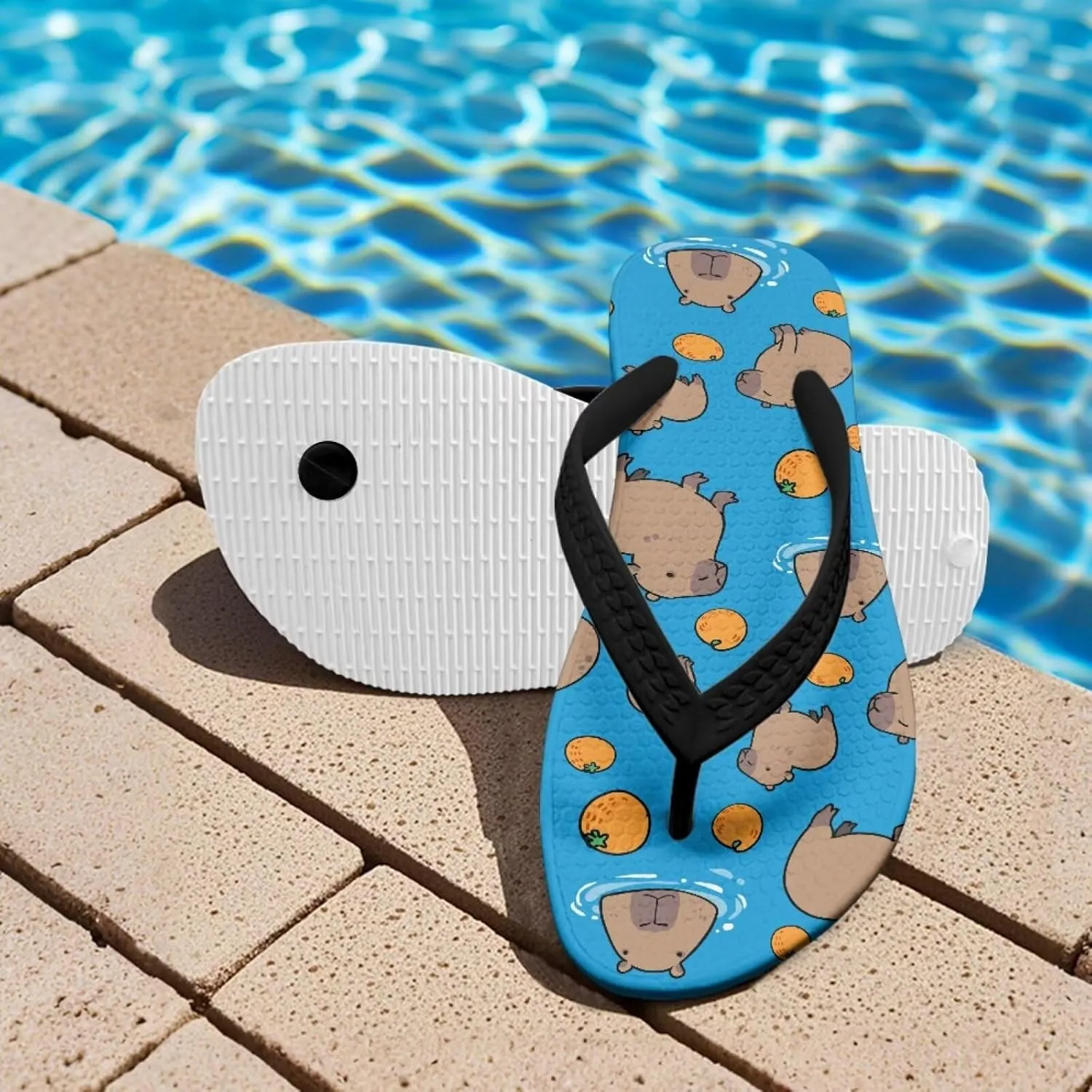 Kids Flip Flops Anti Slip Shower Shoes Bathroom Thong Sandals Boys Girl Beach Pool Slippers for Summer Holiday