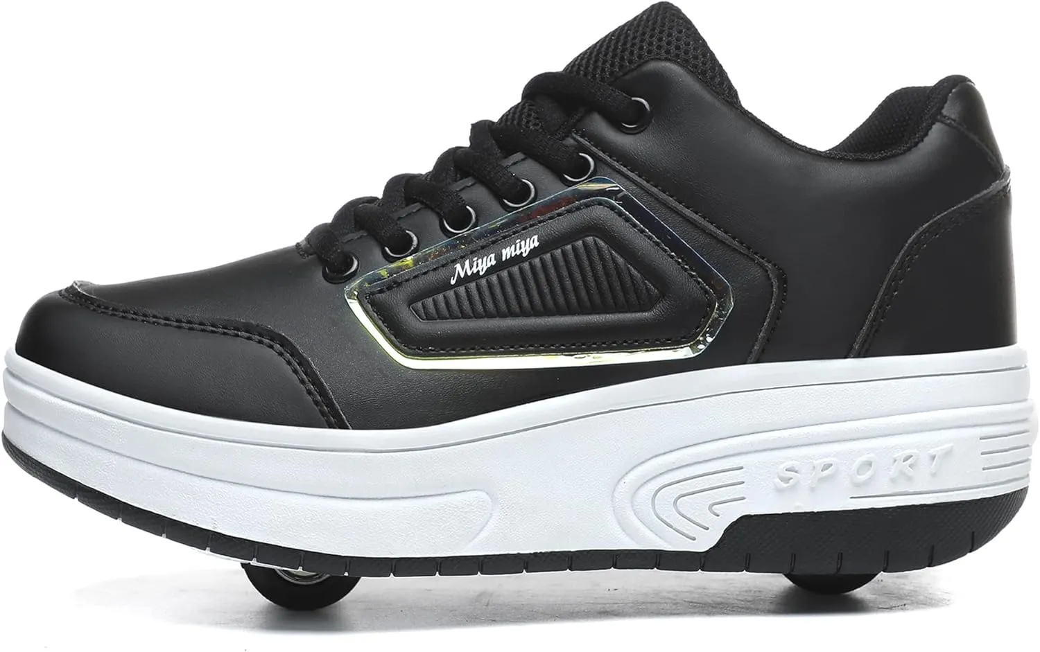 Kids Roller Skate Shoes with Wheels Roller Sneakers for Boys Girls Kids Deformation Wheeled Shoes ﻿
