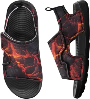 Kids Sandals Boys Girls Summer Outdoor Non-slip Athletic Sandals Adjustable Sport Sandal Lightweight Beach Gifts for Toddler/Little/Big Kid