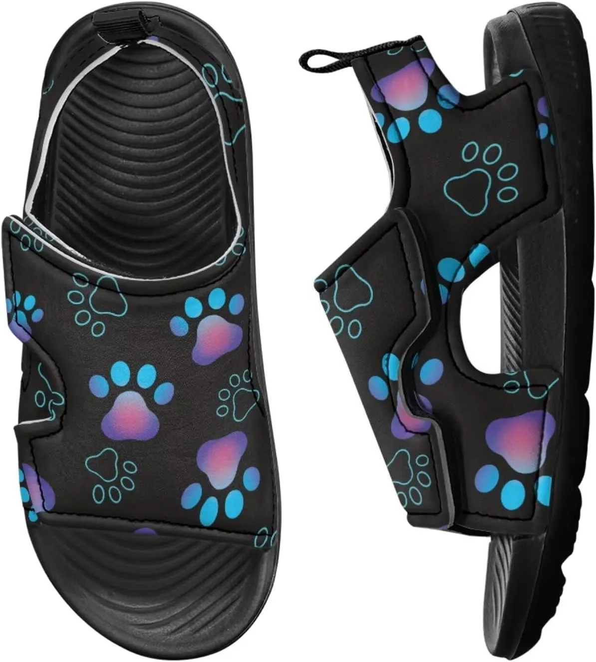 Kids Sandals Boys Summer Sport Hiking Sandals Leather Toddler Beach Water Shoes for Girls Cat Slides