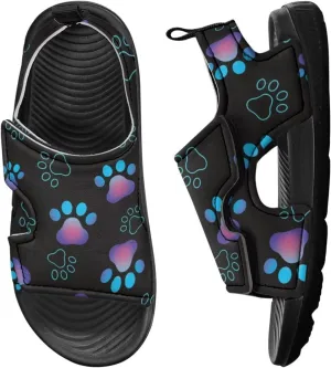 Kids Sandals Boys Summer Sport Hiking Sandals Leather Toddler Beach Water Shoes for Girls Cat Slides