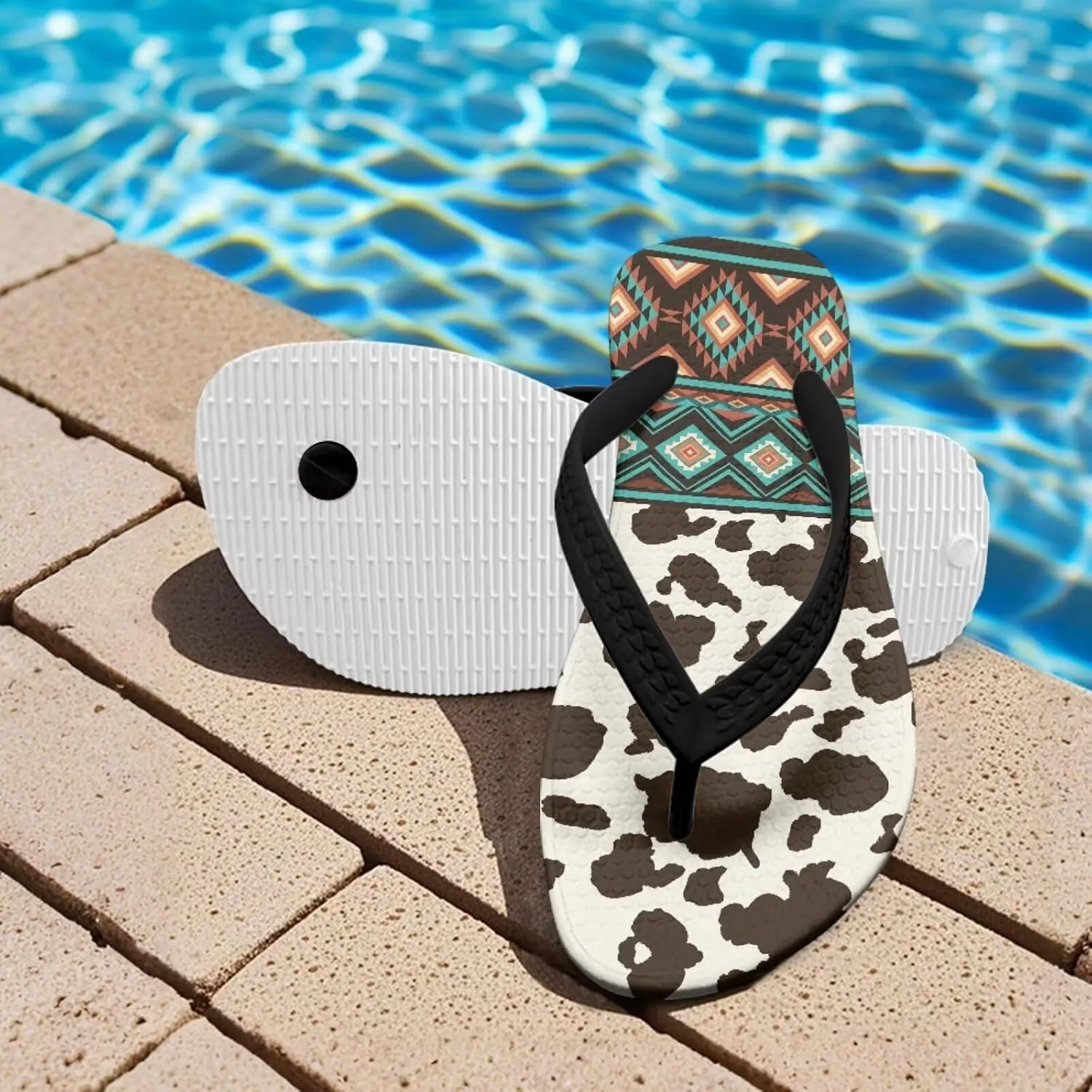 Kids Sandals Cute Animals Flip Flops Summer Non-Slip Pool Sandals Breath Shower Shoes Novelty Athletic Slides