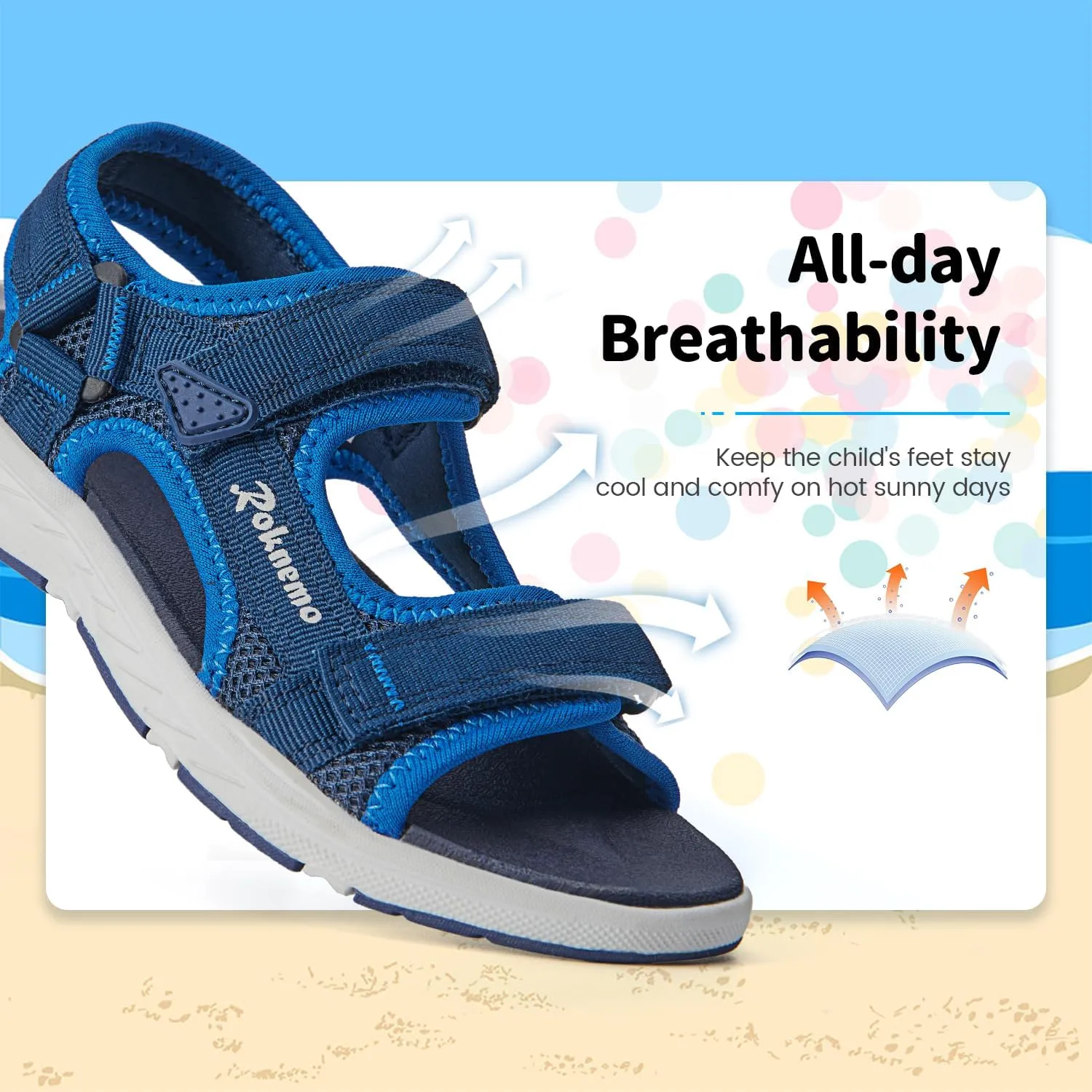 Kids Sandals for Boys & Girls Athletic Open Toe Summer Sports Sandals Beach Hiking Water Shoes for Unisex Child (Little Kids/Big Kids)