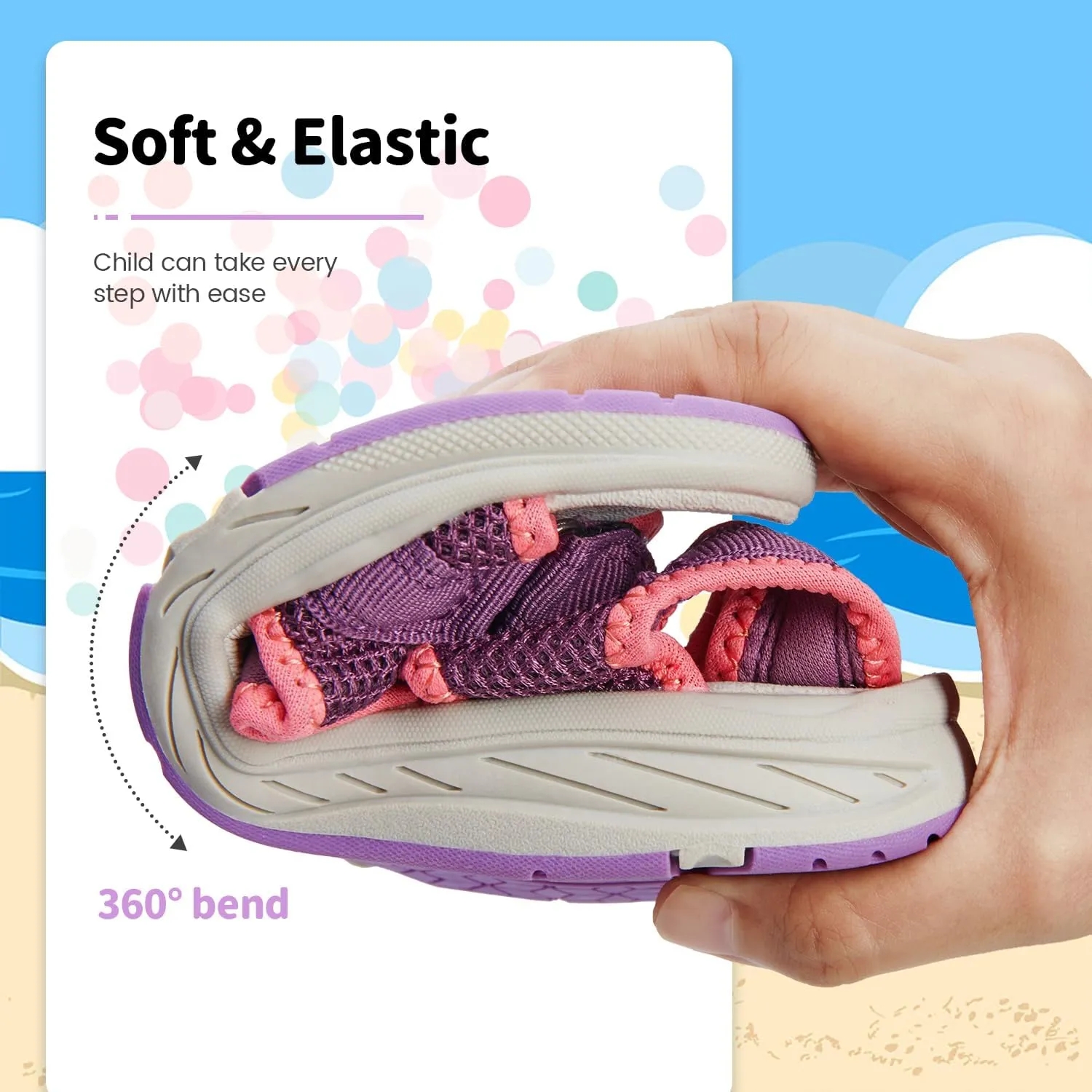 Kids Sandals for Boys & Girls Athletic Open Toe Summer Sports Sandals Beach Hiking Water Shoes for Unisex Child (Little Kids/Big Kids)